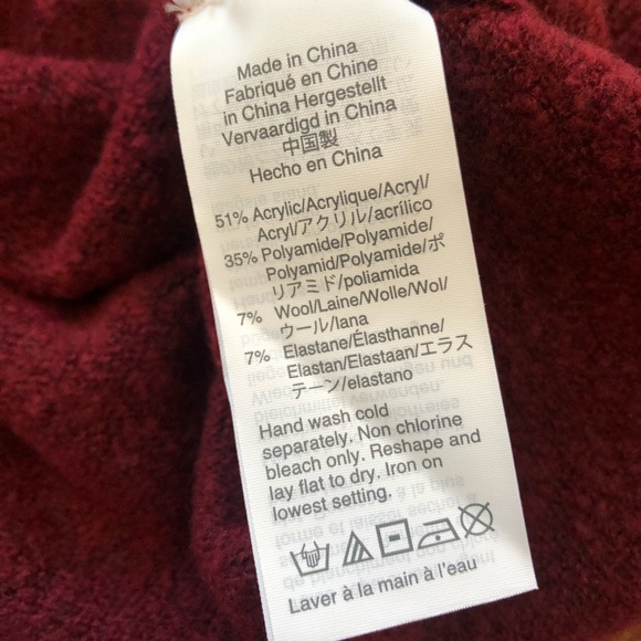 NWT J Crew Burgundy Sweater - Picture 3 of 7